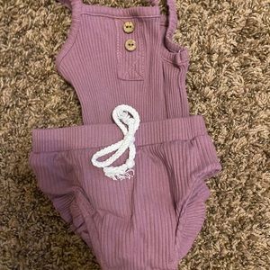0-3 month amazon bodysuit and bloomers purple